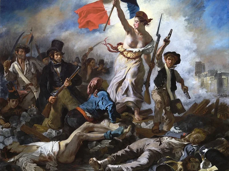 1798-Eugène Delacroix - La Libertà che guida il popolo (1830) - Museo del Louvre, Parigi